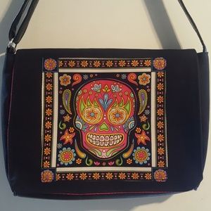 New Laptop/book bag pink skull